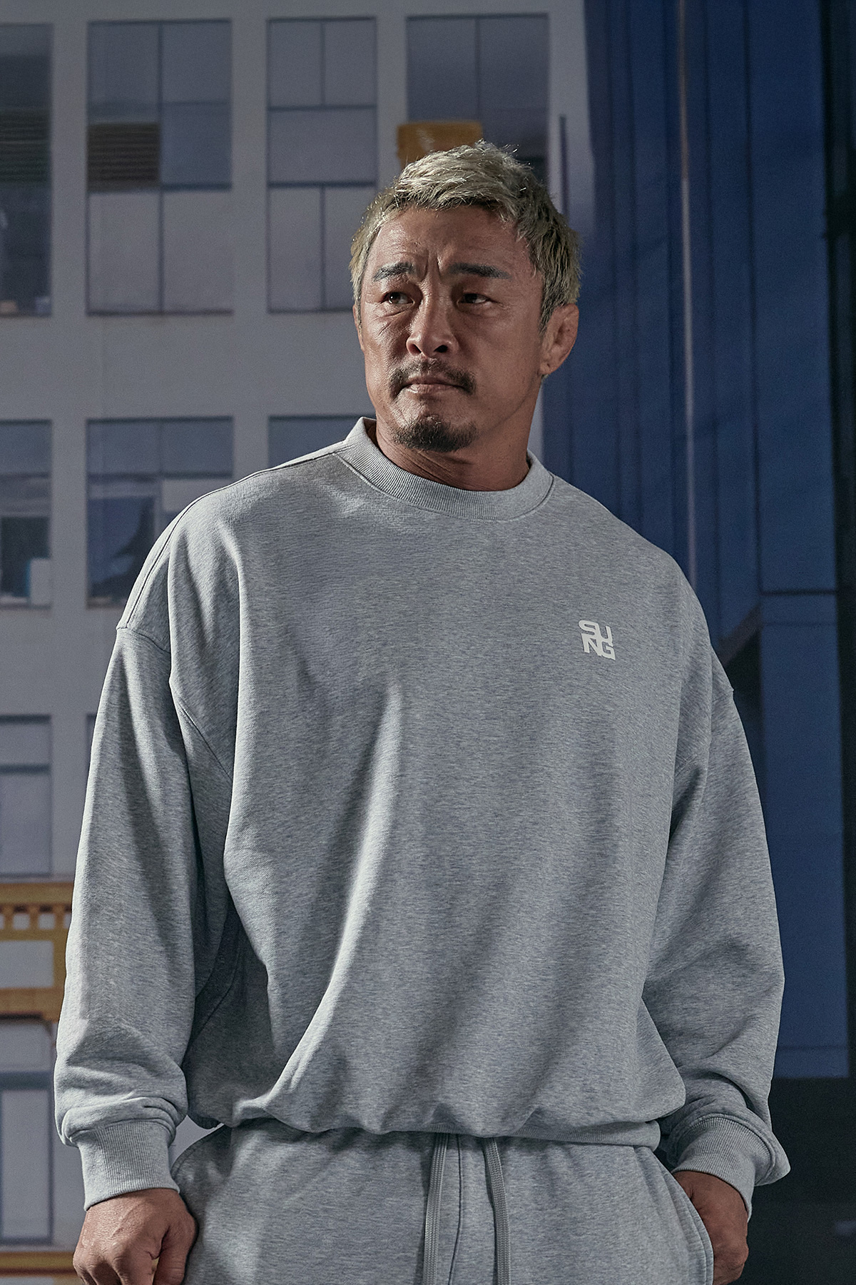 French Terry Overfit Signature Logo Sweatshirt