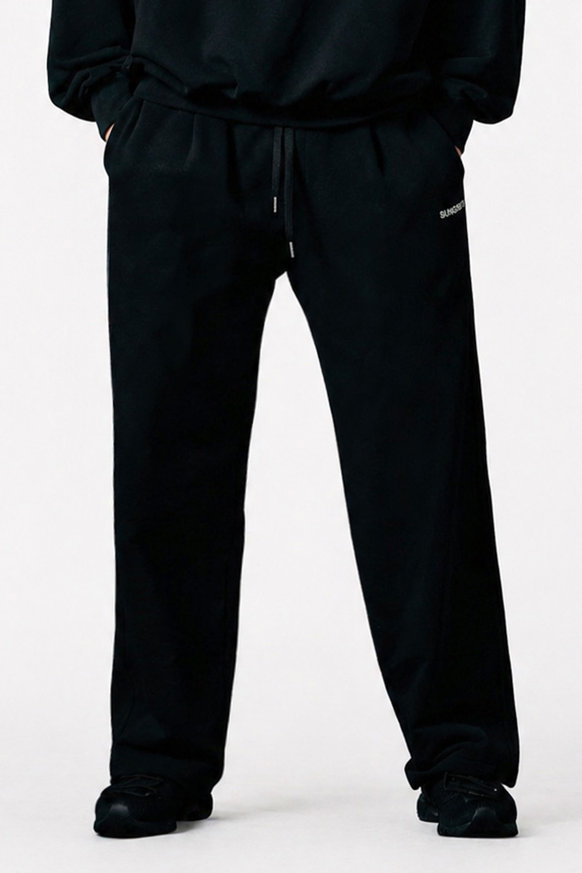 French Terry Single-Pleat Pants