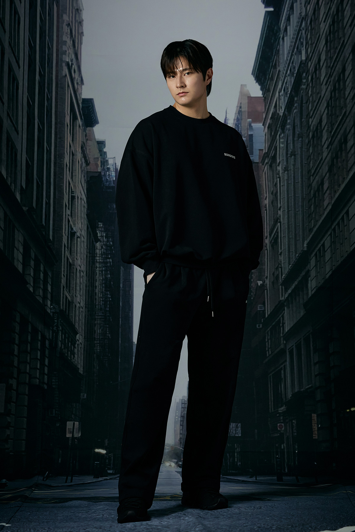French Terry Single-Pleat Pants