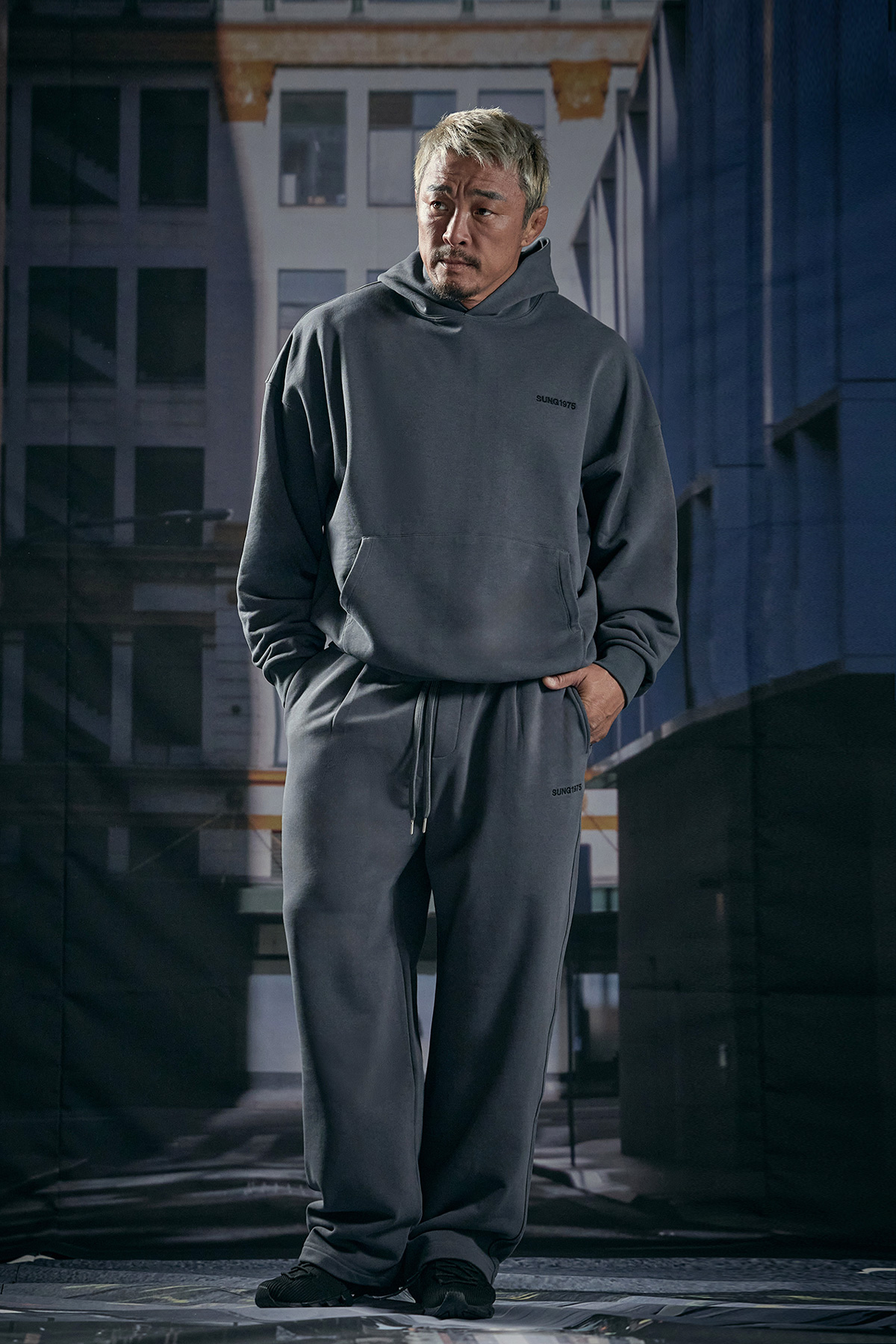 French Terry Single-Pleat Pants