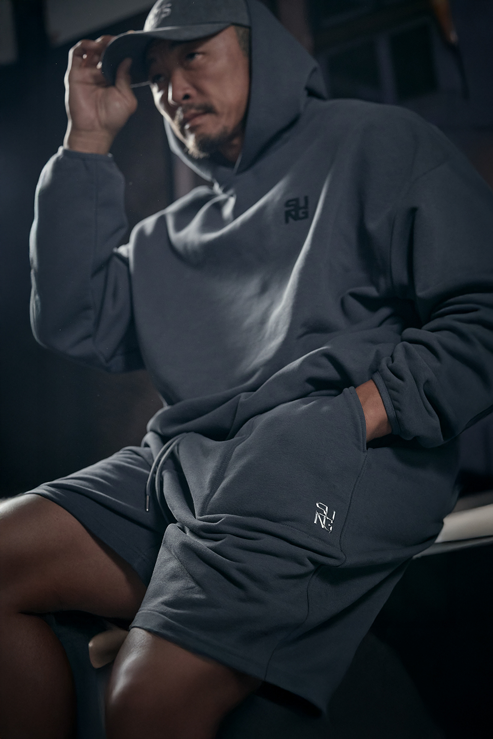 French Terry Wappen logo Shorts