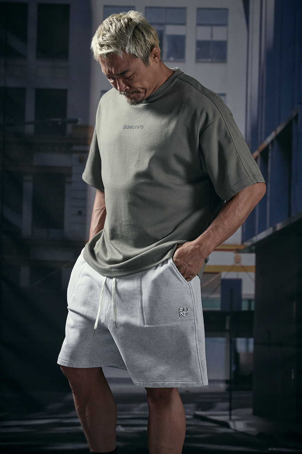 French Terry Wappen logo Shorts