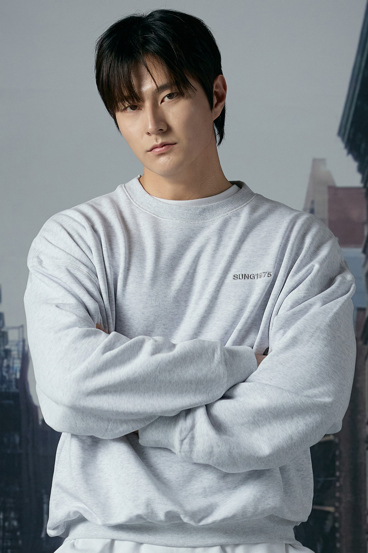 French Terry Overfit Small Logo Sweatshirt